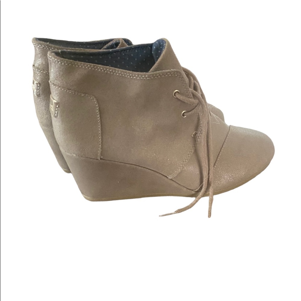 Toms wedge bootie